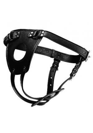 Master Series - Ass Holster Anal Plug Harness - Black
