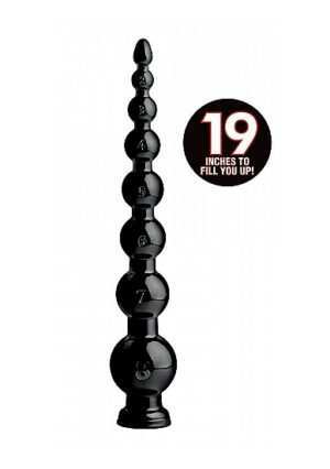 Hosed - 19" Graduated Beaded Hose - Black