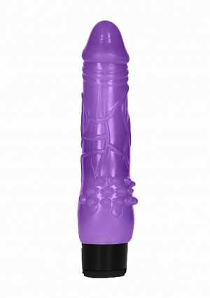 GC - 8 Inch Fat Realistic Dildo Vibe - Purple - Afbeelding 3
