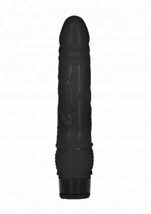 GC - 8 Inch Thin Realistic Dildo Vibe - Black - Afbeelding 3