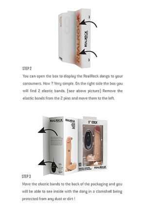 Realistic Cock - 7" - With Scrotum - Skin - Afbeelding 4