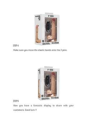 Realistic Cock - 7" - With Scrotum - Skin - Afbeelding 5