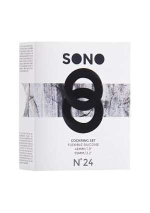 Sono - No.24 - Cockring Set - Black - Afbeelding 3