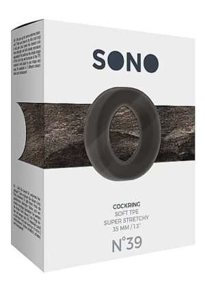 Sono - No.39 - Cock Ring - Black - Afbeelding 3