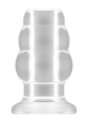Sono - No.51 - Large Hollow Tunnel Butt Plug - 5 Inch - Tran