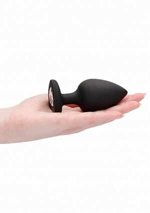 Diamond Heart Butt Plug - Extra Large - Black - Afbeelding 9