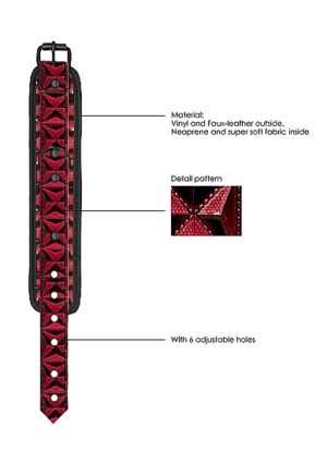 Luxury Hand Cuffs - Burgundy - Afbeelding 10