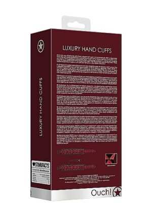 Luxury Hand Cuffs - Burgundy - Afbeelding 4