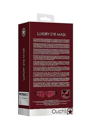 Luxury Eye Mask - Burgundy - Afbeelding 4