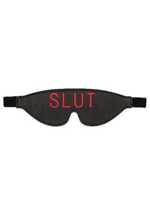 Ouch! Blindfold - SLUT - Black - Afbeelding 3