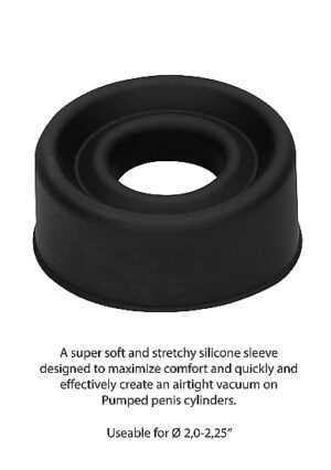 Silicone Pump Sleeve Medium - Black - Afbeelding 7