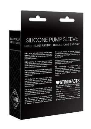 Silicone Pump Sleeve Large - Black - Afbeelding 3