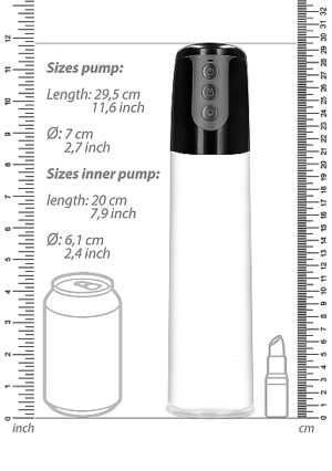 Automatic Cyber Pump with Masturbation Sleeve - Transparent - Afbeelding 4