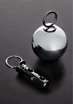 Auto Bondage Ice Ball Lock - Stainless Steel - Afbeelding 3