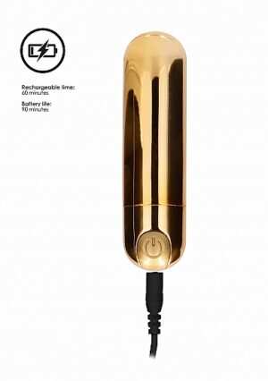 7 Speed Rechargeable Bullet - Gold - Afbeelding 8