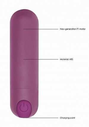 7 Speed Rechargeable Bullet - Purple - Afbeelding 10