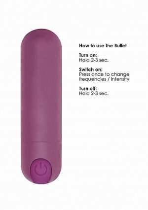 7 Speed Rechargeable Bullet - Purple - Afbeelding 11