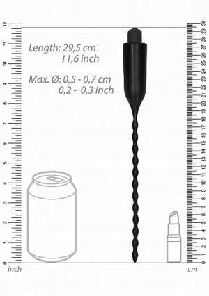 E-Stimulation Vibrating Urethral Sounding Plug - Black - Afbeelding 5