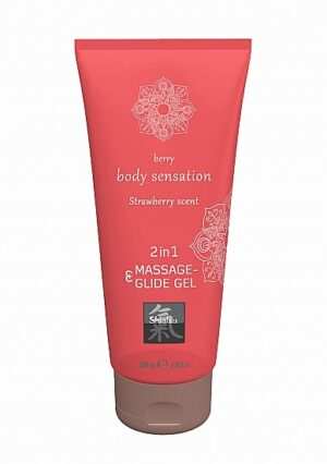 SHIATSU Massage- & Glide Gel 2in1 Strawberry