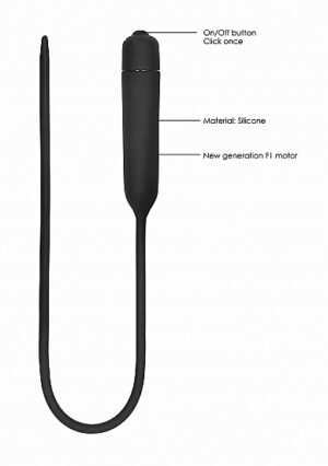 Silcone Vibrating Bullet Plug Extra Long - Urethral Sounding - B - Afbeelding 10