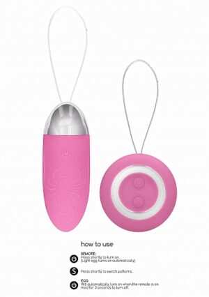 Luca - Rechargeable Remote Control Vibrating Egg - Pink - Afbeelding 10