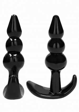 NO. 80 - 4-Piece Butt Plug Set - Black - Afbeelding 6