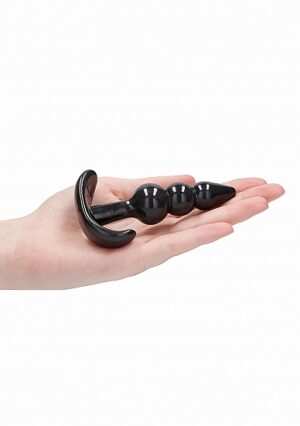 NO. 80 - 4-Piece Butt Plug Set - Black - Afbeelding 7