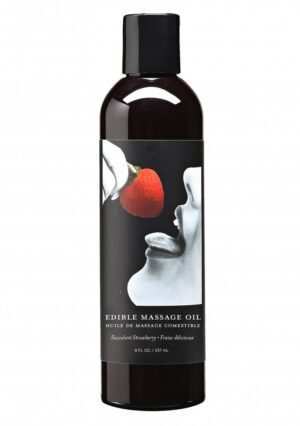 Strawberry Edible Massage Oil -- 8 oz