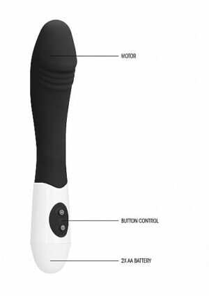 GC - Ribbed Vibrator - Black - Afbeelding 4