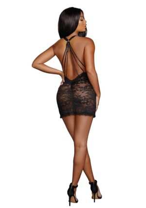 Lace Chemise With Scalloped Edge Lace - Black - S - Afbeelding 8