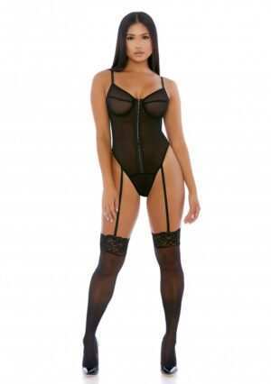 Nightly Hook Up Teddy - Black - S - Afbeelding 3