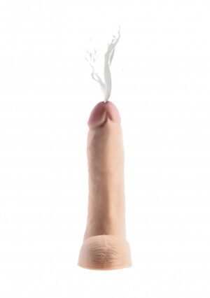 9 Inch Realistic Dual Density Squirting Dildo - Flesh - Afbeelding 8