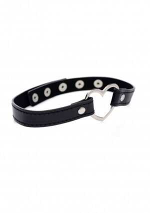 Dark Heart Chrome Heart Black Choker - Black - Afbeelding 6