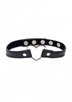 Dark Heart Chrome Heart Black Choker - Black - Afbeelding 7