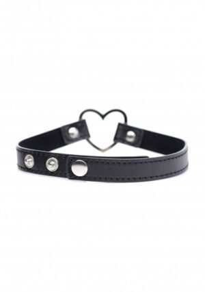 Dark Heart Chrome Heart Black Choker - Black - Afbeelding 9