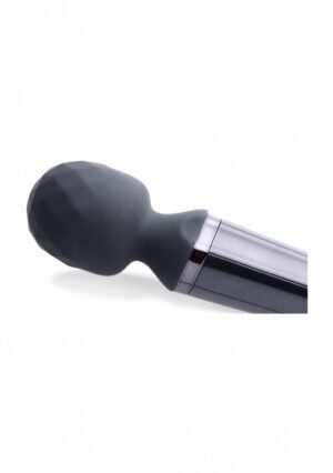 Diamond Head- 11X Silicone Wand Massager - Black - Afbeelding 4