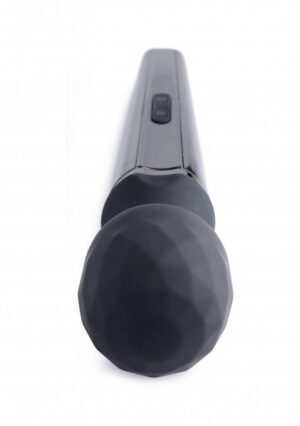 Diamond Head- 11X Silicone Wand Massager - Black - Afbeelding 5