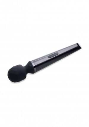 Diamond Head- 11X Silicone Wand Massager - Black - Afbeelding 6