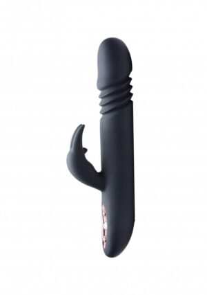 Royal Rabbits Bunny Thrust 10X Thrusting Rabbit Vibrator - Black