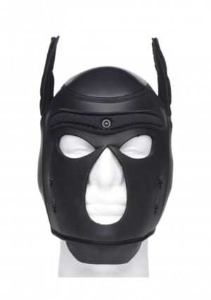Spike Neoprene Puppy Hood - Black - Afbeelding 9