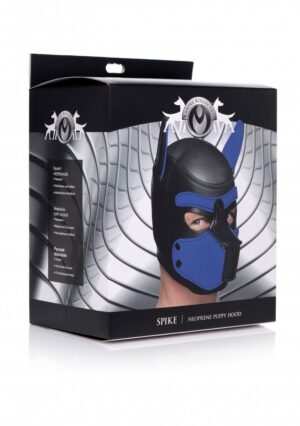 Neoprene Puppy Hood - Black and Blue - Afbeelding 11