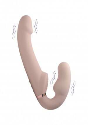 10X Evoke Ergo-Fit Inflatable   Vibrating Strapless Strap-On- F - Afbeelding 12