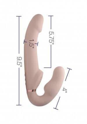 10X Evoke Ergo-Fit Inflatable   Vibrating Strapless Strap-On- F - Afbeelding 9