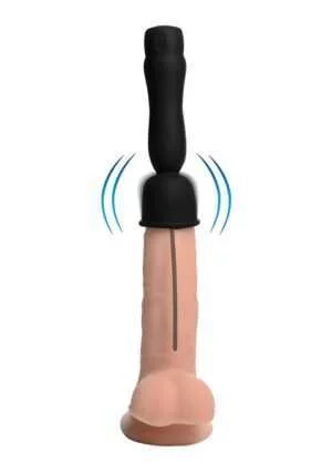 16X Penis Head Teaser with Urethral Sound - Black