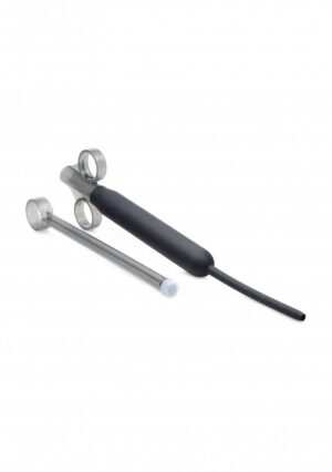 Silicone Ribbed Lube Launcher - Black - Afbeelding 10