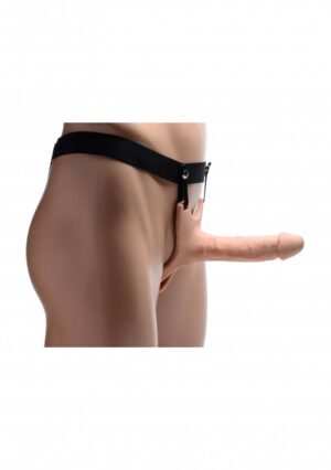 SM Hollow Silicone Dildo Strap-On - Flesh - Afbeelding 4