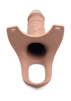 SM Hollow Silicone Dildo Strap-On - Flesh - Afbeelding 5