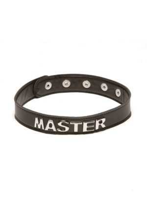 X-Play "slut" collar - Black