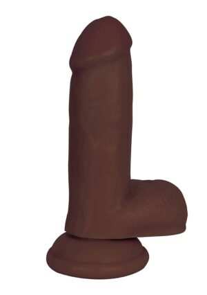 6 Inch Dong with Balls - Brown