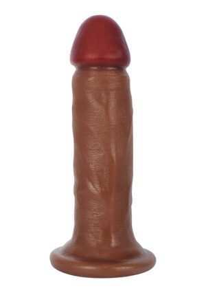 6 Inch Bareskin Dildo - Dark